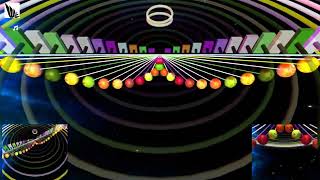 The waves of the ring-style pendulum create a polyrhythmic sound! #javascript #threejs #pendulum