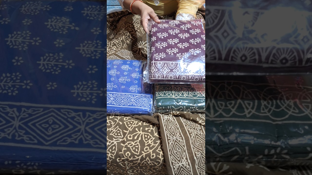 Jaipuri Handblock Suit | Order on 7982615416 