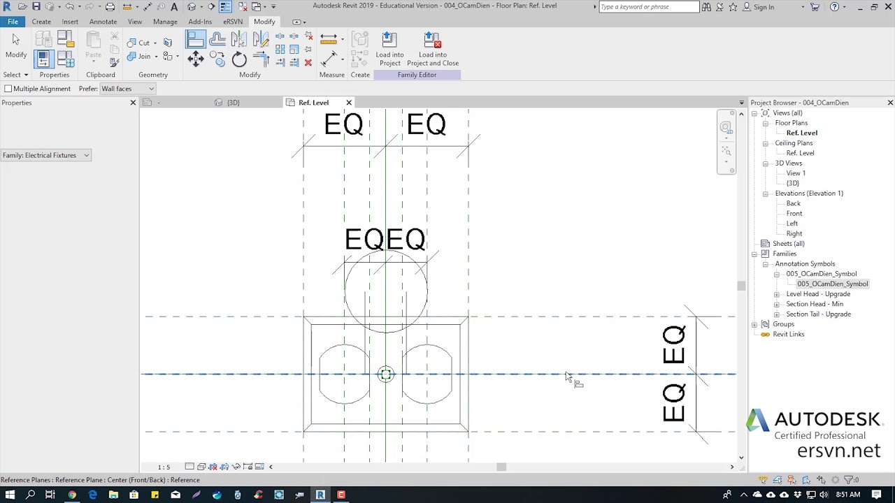 Family Revit MEP | Bài 05: Tạo ký hiệu ổ cắm điện - youtube