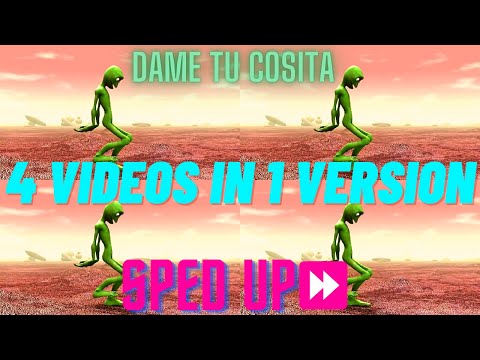 👽Dame Tu Cosita - El Chombo (4 videos in 1 version), But it's SPED UP!⏩