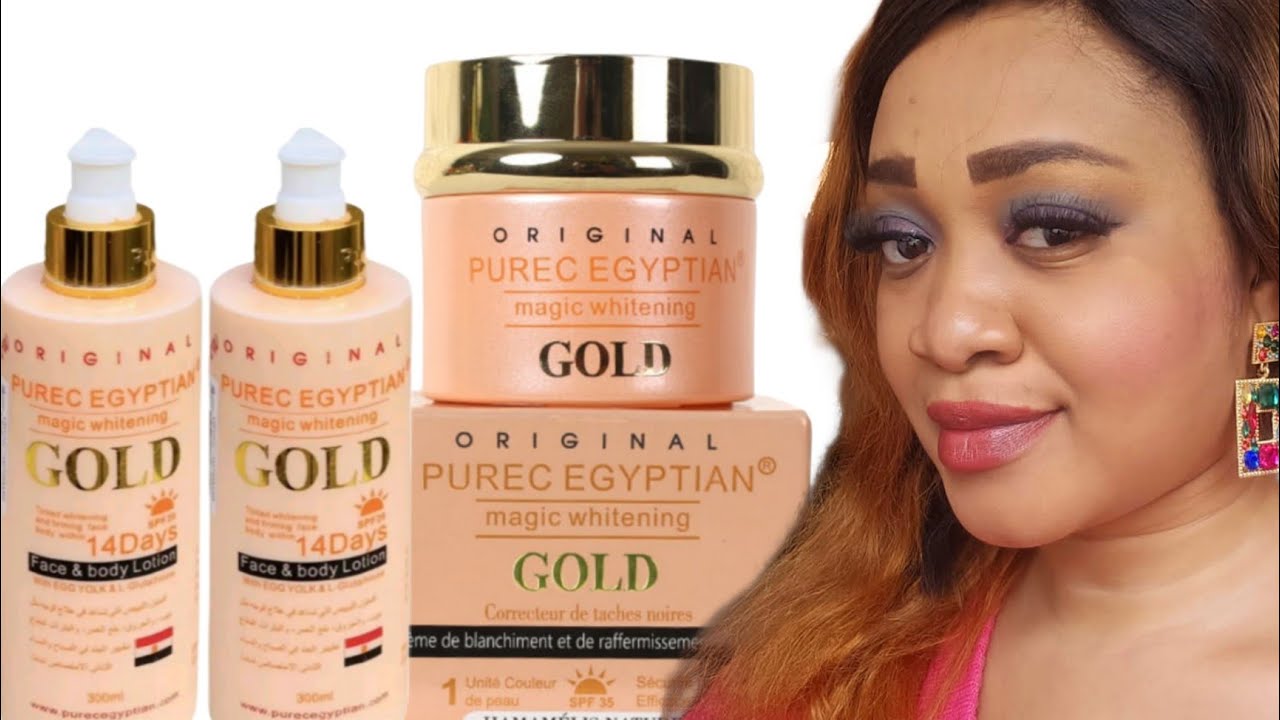 creme de Visage eclaircissante   et creme du Corps eclaircissante  Pure Egyptian Gold
