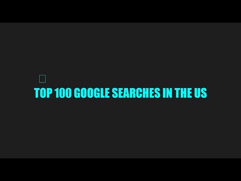 Top 100 Google Searches In the US — In 4 Minutes