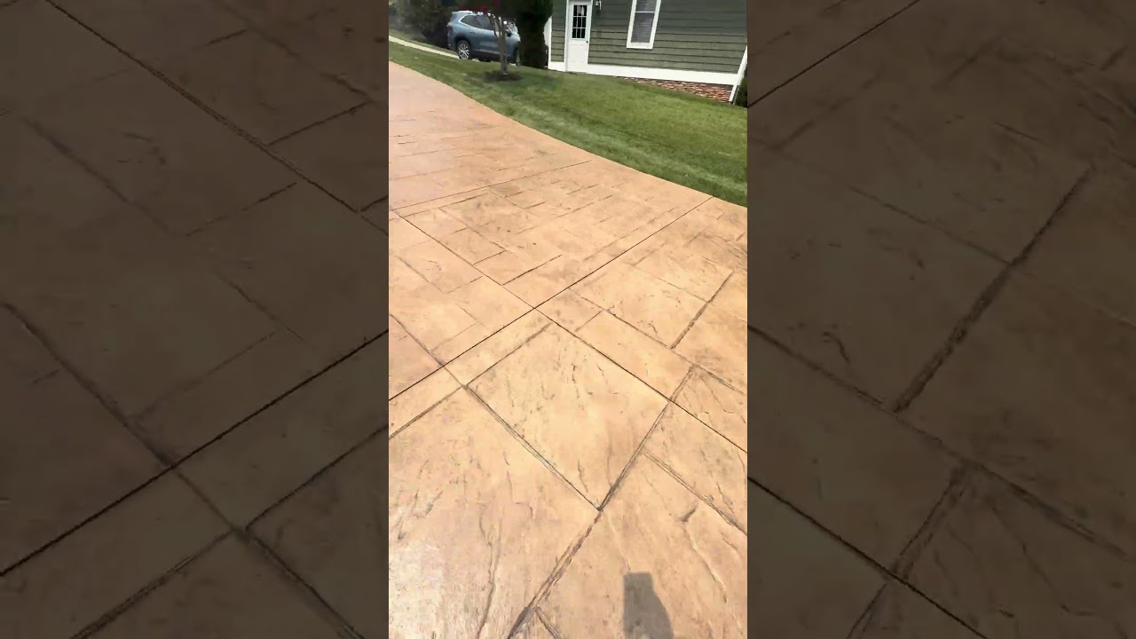 Stamped Concrete Cleaning & Sealing in Moneta, VA — Finished Result — video thumbnail