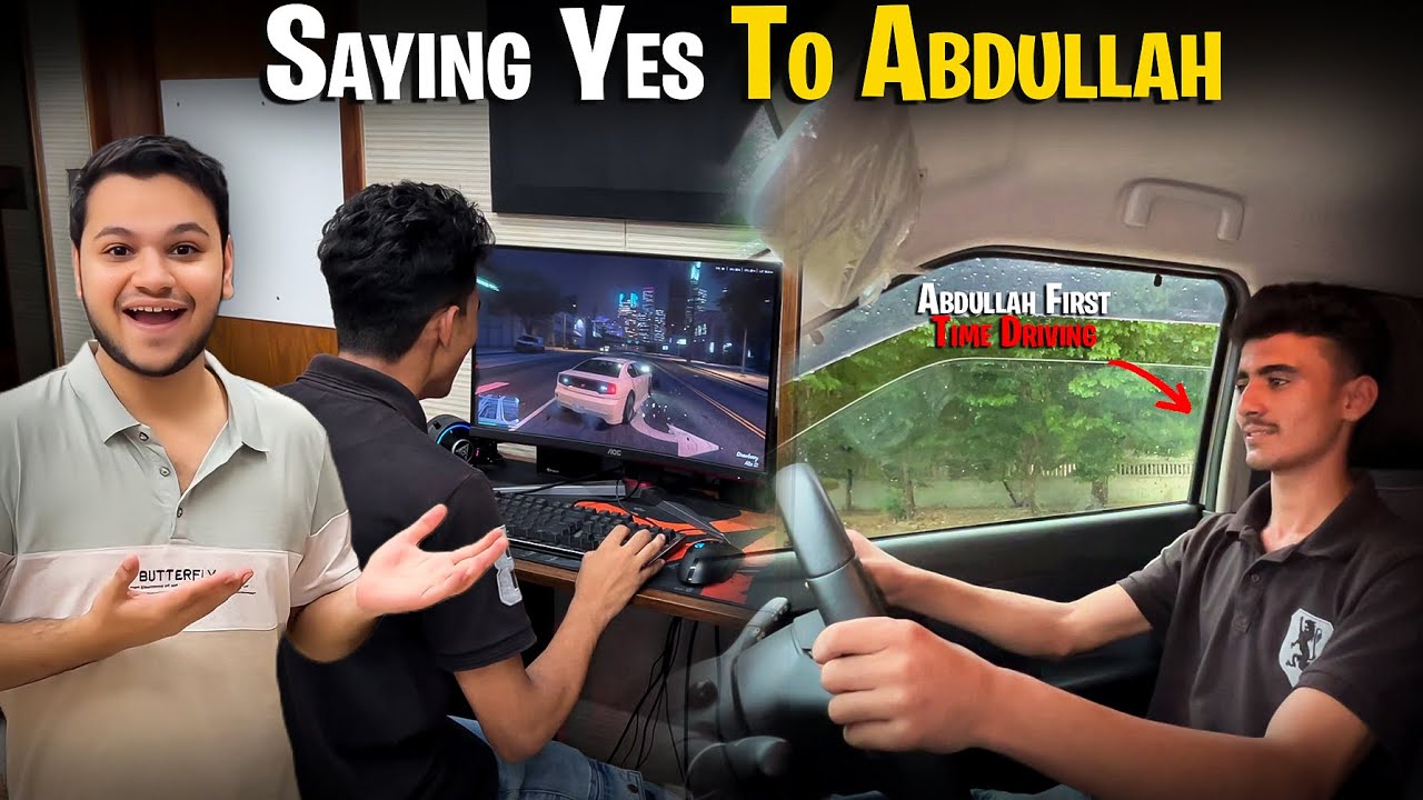 Finally Abdullah ke sath saying yes karlia😍| Abdullah playing GTA 5 for the first time😱
