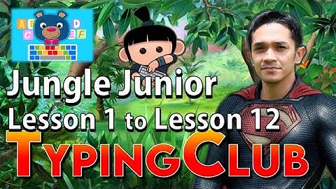 Jungle Junior Week 1 Lesson 1 to Lesson 12 | Typing Club Video Tutorial