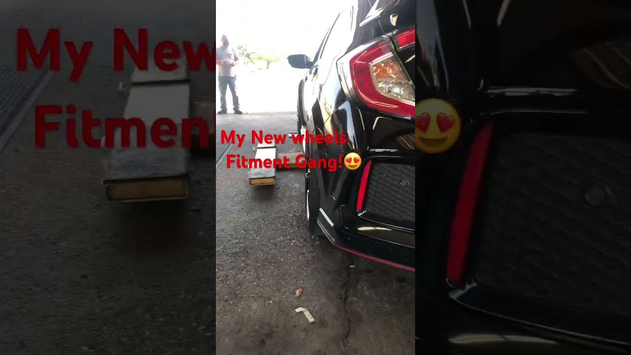 My FK8 new wheels set up. Luv it! 