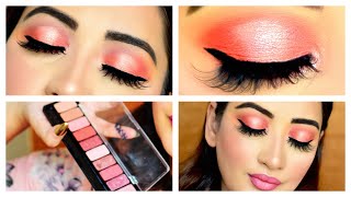 @Nykaa Eyes On Me Sundowner Stunner eyeshadow palette review | GLAMMEGAL #makeuptutorial #eyemakeup