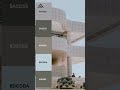 Architecture color palette 🎨 | Architecture design process | Architecture color theory #colors