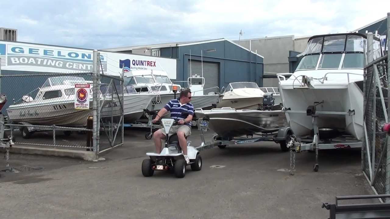 Geelong Boat Yard Zippy Tug towing a boat trailer YouTube