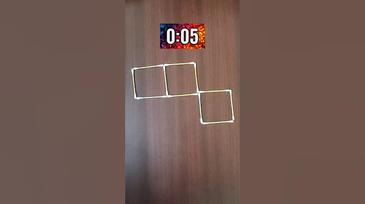 Make 2 Squares by moving 3 sticks 😎 solved ✔️#challenge #puzzle