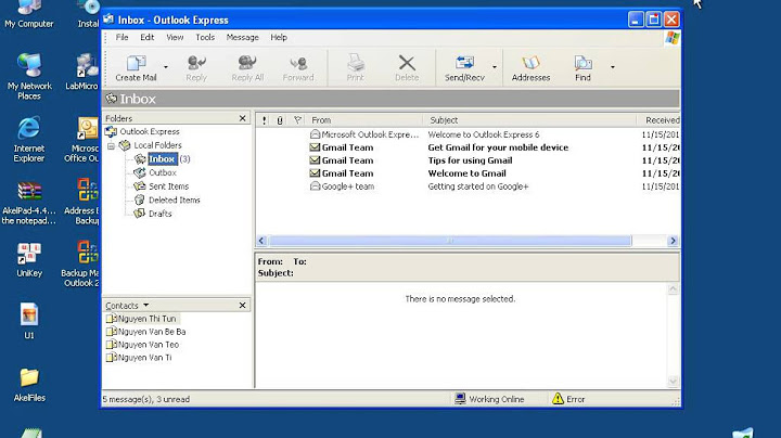 Hướng dẫn backup mail trong outlook 2010 năm 2024