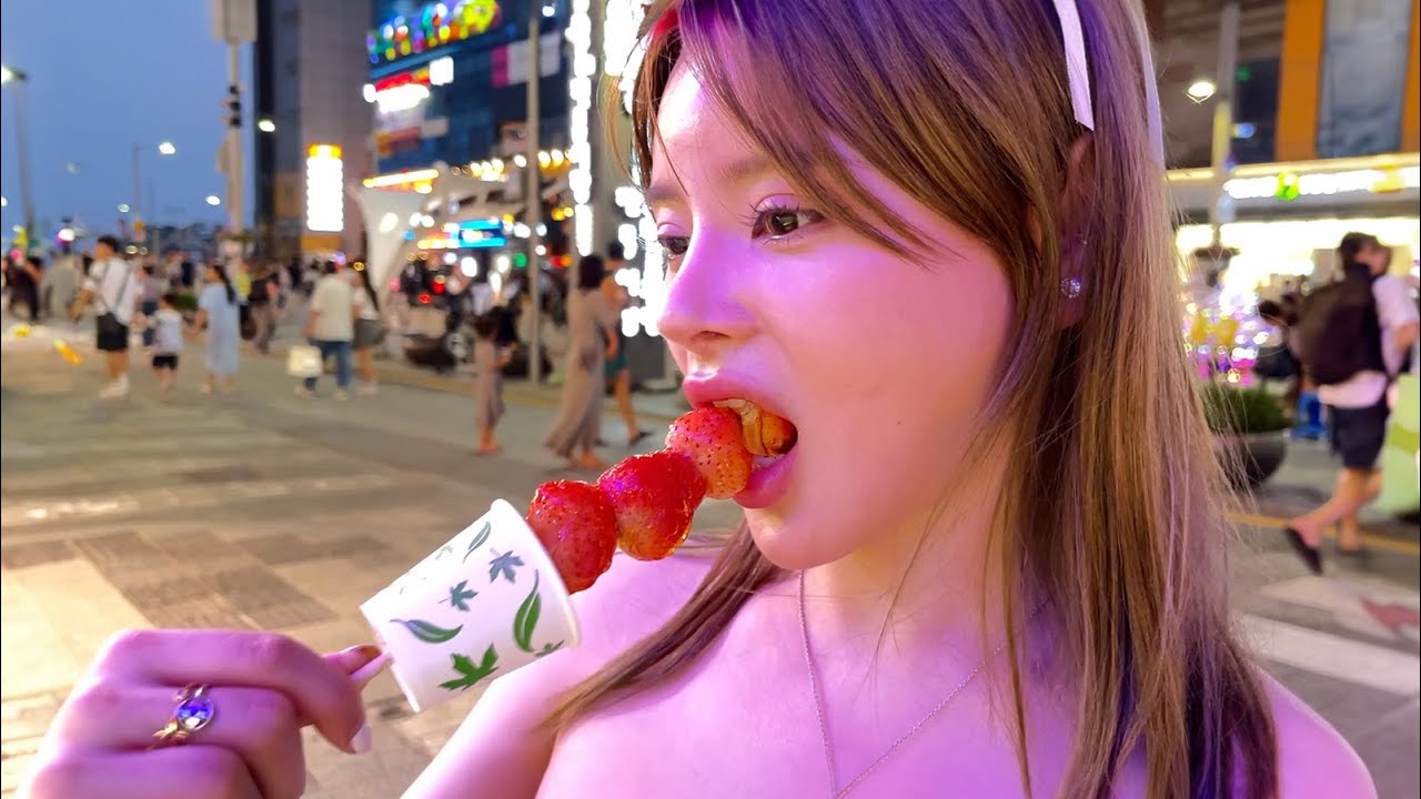 한국에서 탕후루를 처음 먹어 본 베트남 직원의 반응