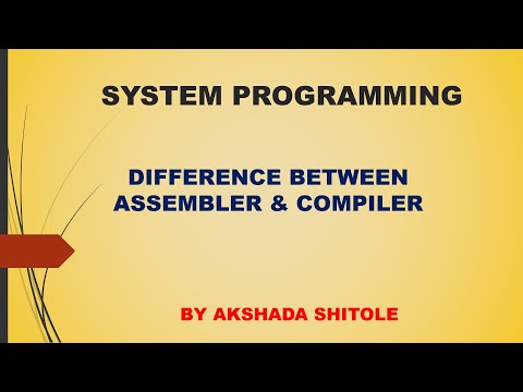 Difference Between Assembler & Compiler