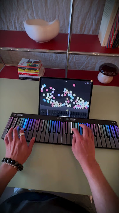 Playing Super Mario Bros theme on ROLI Piano M