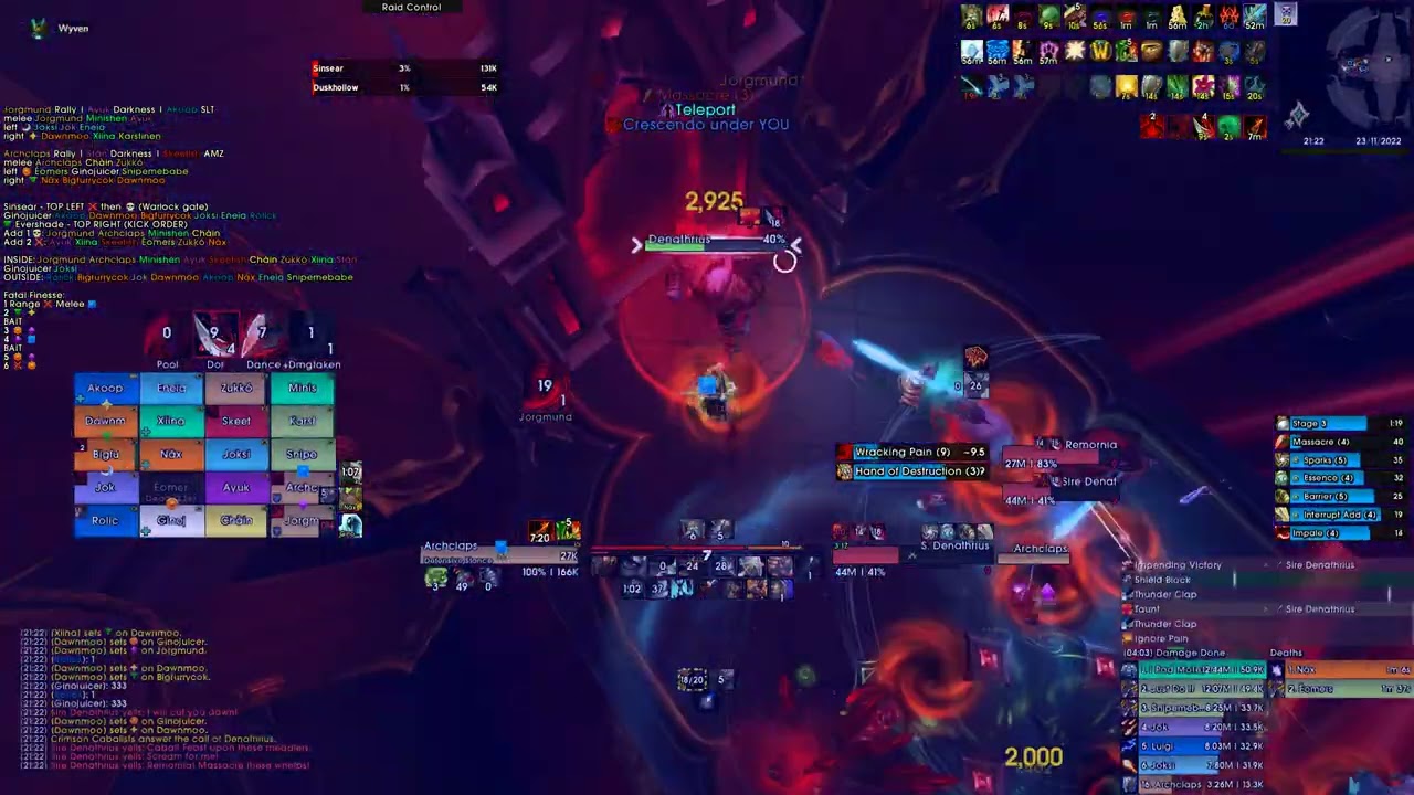 Clarity TM vs Mythic Sire Denathrius (Season 4) - Prot Warrior PoV