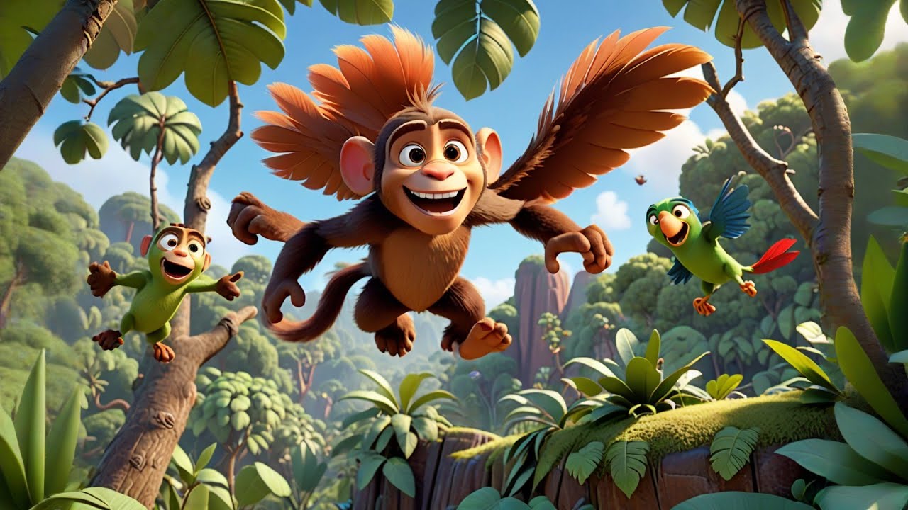 Momo the Monkey Swings at Noon + More Nursery Rhymes & Kids Songs