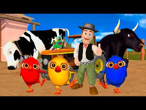 La Vaca Lola Remix y Los Pollitos Dicen- Canciones de La Granja de Zenón 2-Toro y Dinosaurio Granja