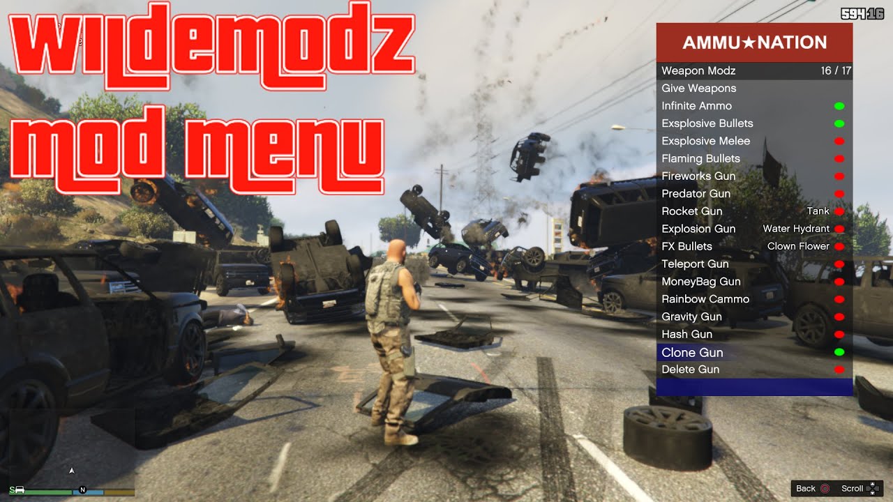 GTA 5/1.46] WildeModz & GraFfiX Mod Menu Base Source (PS4 JAILBREAK) 