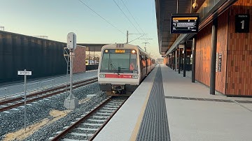 Trains and a few buses at Byford station