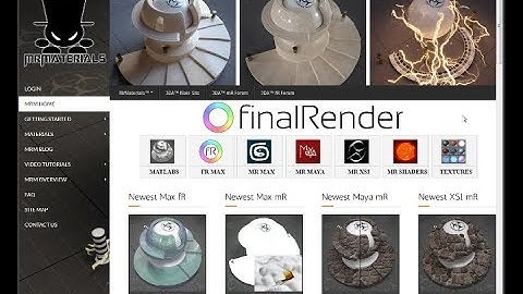 MrMaterials.com new website launched with Max-finalRender materials #2