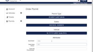Online Guest Parking Pass Tutorial