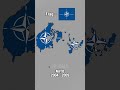 Evolution of NATO #evolution #history #map