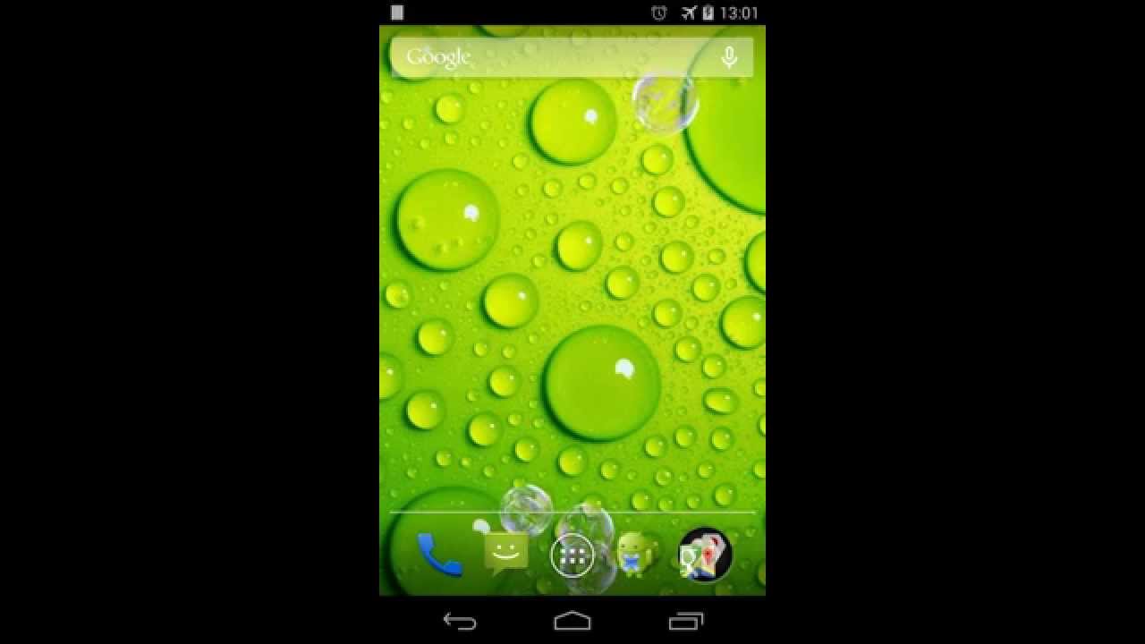 Water drops Live Wallpaper YouTube