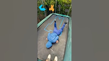 Jumping into IMPOSSIBLE Shapes! #challenge #trampoline #backflip
