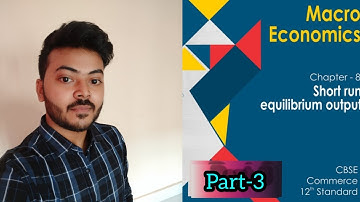 Part-3CH-8.SHORT RUN EQUILIBRIUM OUTPUT#Macro economics.By Rahul sinha