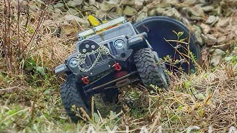 JEEP Gladiator Axial SCX10iii RC Car | off-road trail Run | 1/10 scale RC Car | RC 4x4 adventures