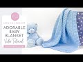 Adorable baby blanket crochet pattern  a perfect crochet baby blanket for boys girls or unisex