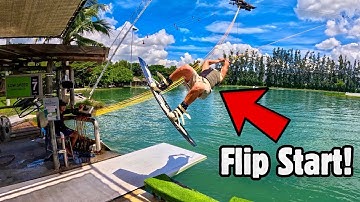 I Learned A Crazy New Dock Start! - Wakeboarding
