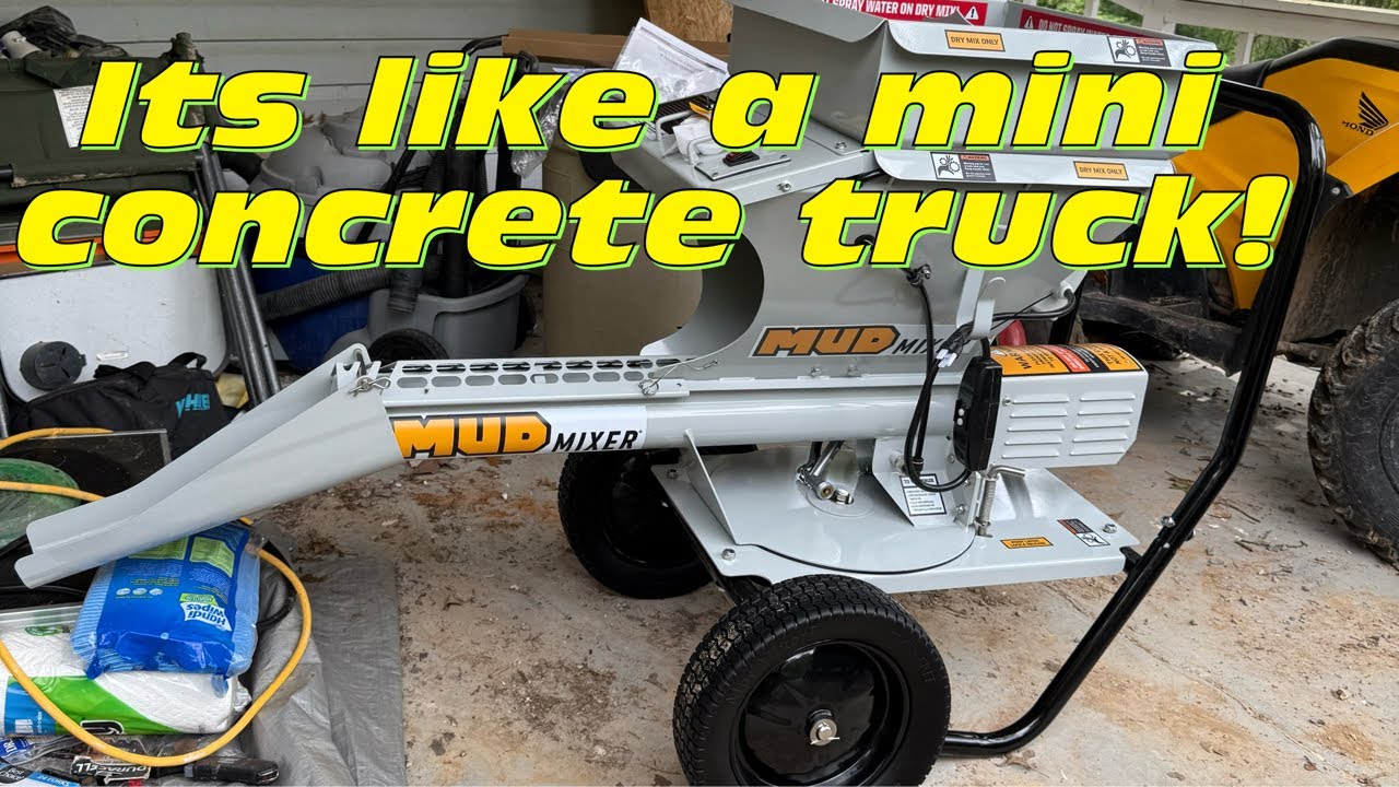 Unboxing And Assembly Of My Mud Mixer Concrete Mixer!