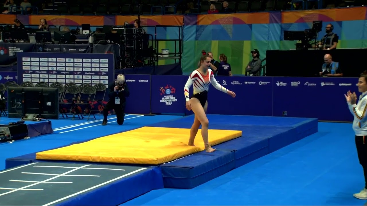 van REGENMORTEL Louise (BEL)_W_2023 Trampoline Worlds_Qualification_Tumbling_R1