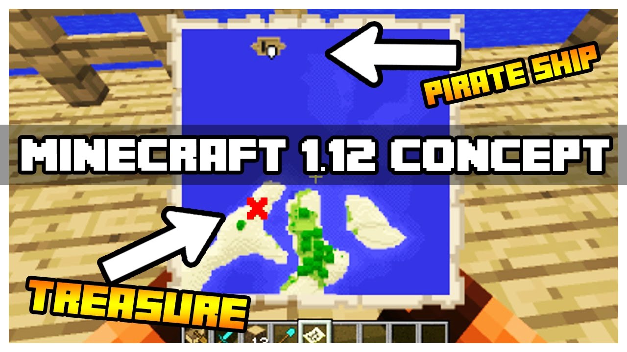 Minecraft 1.12 Concept Pirate Villagers, Ships & Treasure hunts! Pillager illager minecraft wii u review