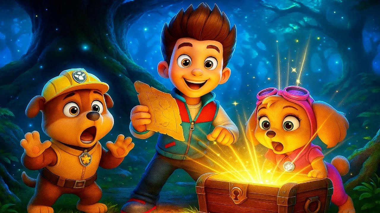 PAW Patrol : The Secret Treasure Chest Discovery! 🐾✨ A Magical Adventure in the Dark Forest