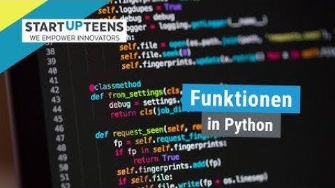 Wie definiert man Funktionen? (Python Tutorial #14)