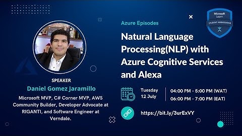 Natural Language Processing(NLP) with Azure Cognitive Services and Alexa