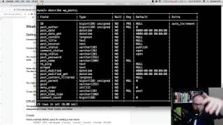 Week 12 - CRUD, Queries, and the WordPress Database Twitch livestream archive