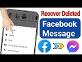 NEW! How to Recover Deleted Messages on Facebook Messenger 2024 | Recover Deleted Facebook Messages
