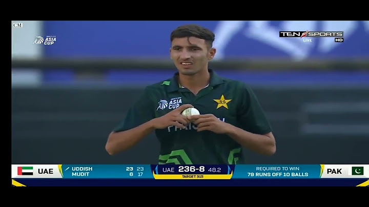 PAK vs UAE asia cup u19 last 3 overs very intresting match.