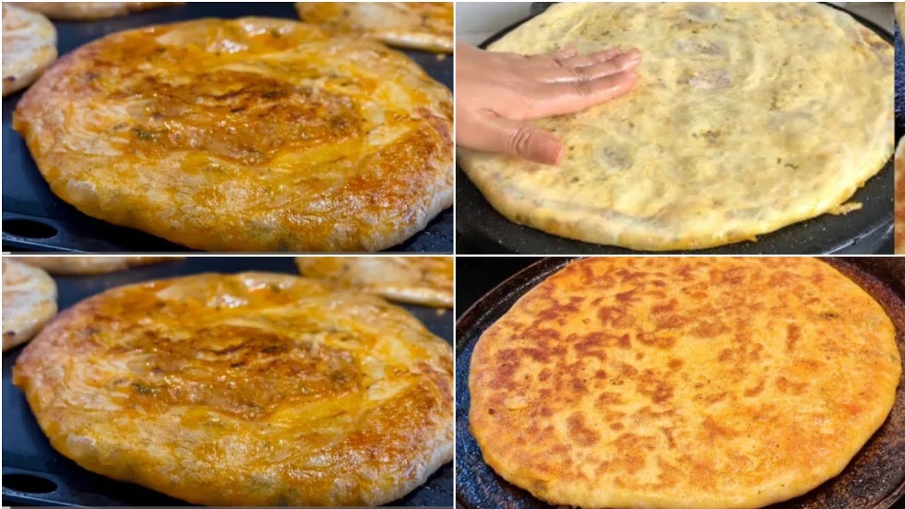 مسمن او ملوي🇲🇦 معمر بحجم كبير بحشو بسيطة ولذيذة معلكة ومورق مقرمشة  متشبعوش منها كتجي رائع