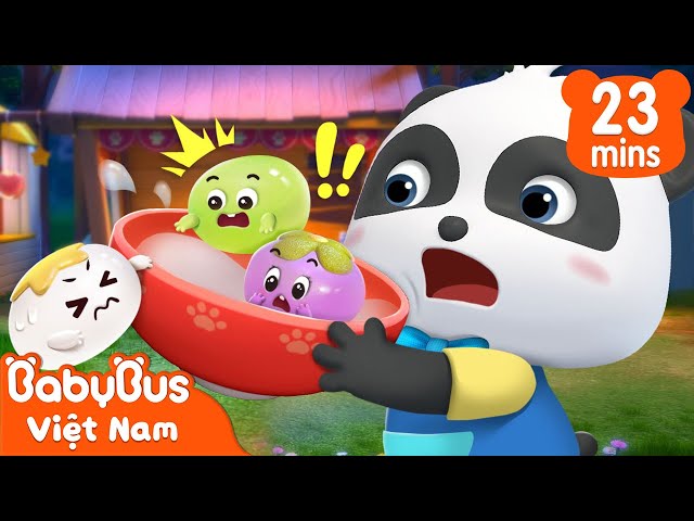 Bánh trôi bảy sắc cầu vồng | Món ăn ngon của Kiki | Nhạc thiếu nhi vui nhộn | BabyBus class=