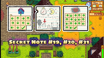 Secret Note #19, #20, #21 | STARDEW VALLEY (PC/Android)
