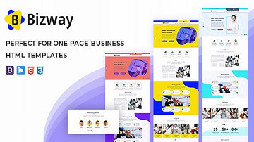 Bizway - One Page HTML Template | Themeforest Website Templates and Themes