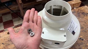 Replacing bearings on a noisy radon mitigation pump / fan