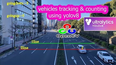 counting vehicles | tracking & counting using yolov8 | yolov8 object detection and object counting
