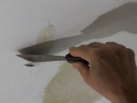 How To Repair A Water Damaged Plaster Ceiling