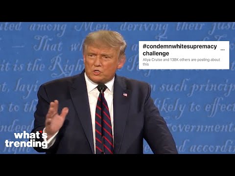 #CondemnWhiteSupremacyChallenge Goes Viral After the First Presidential Debate