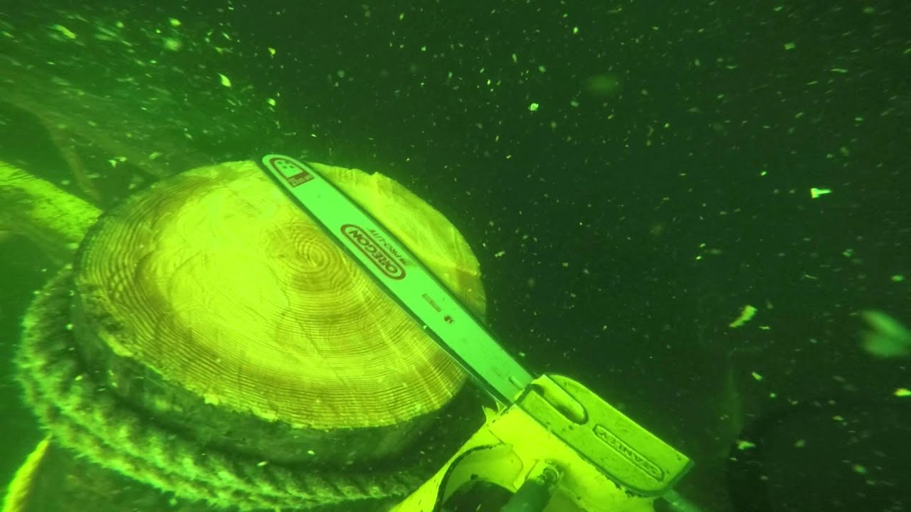 Underwater Chainsaw Pt 2 YouTube